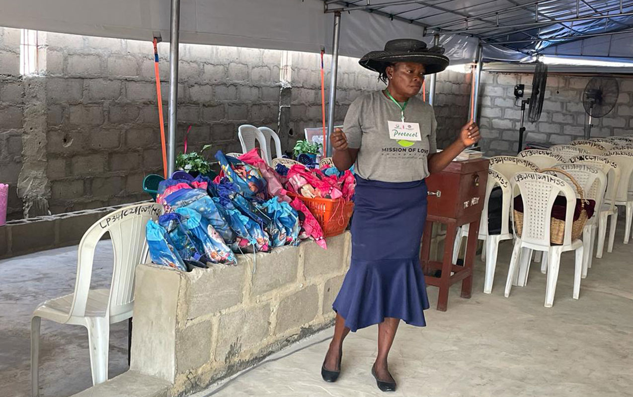 Food distribution at Isolo, Lagos Nigeria