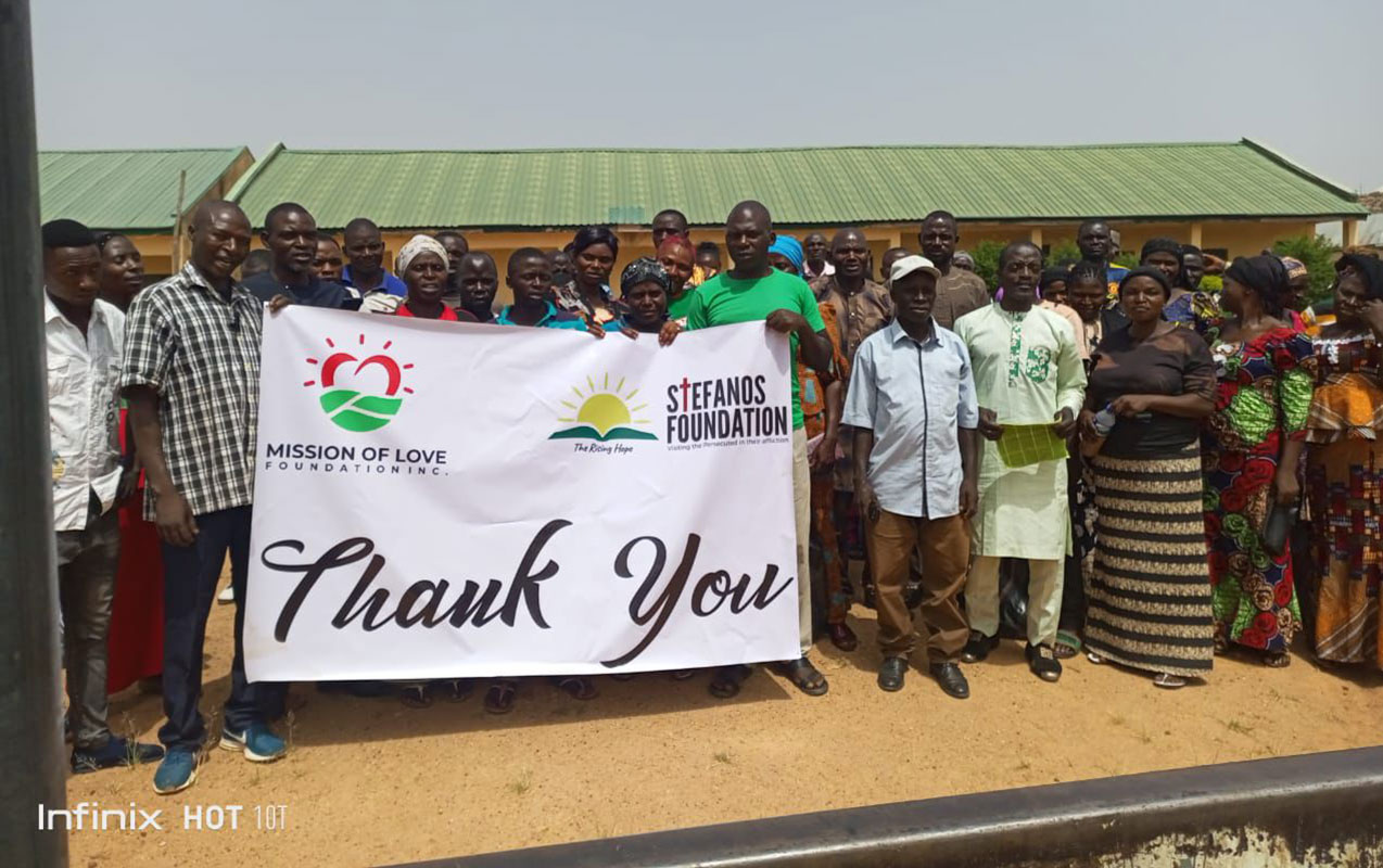 Food distribution in Makoko, Nigeria in May 2024