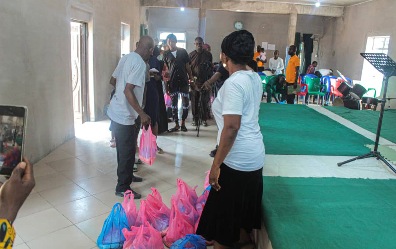 Food distribution in Gboko North Nigeria, May 2024